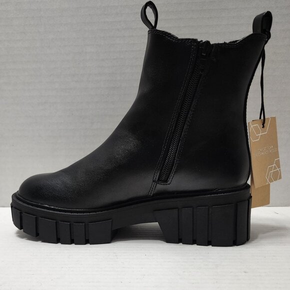 New Madden NYC Chunky Lug Chelsea Boots - Black - Size 8.5 - Picture 4 of 6